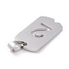 Non-Tarnish 304 Stainless Steel Pendants STAS-H144-02P-2-3