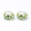 Alloy Rhinestone European Beads CPDL-H999-8-2