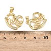 Mother's Day Brass Cubic Zirconia Pendants KK-L251-07G-09-3
