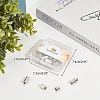 Brass Capsule Lace Lock Buckles KK-PH0001-29P-WH-8