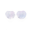 Two Tone Transparent Spray Painted Glass Beads GLAA-T022-24-C04-4