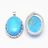 Synthetic Turquoise Pendants G-D851-07-2