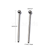 Tarnish Resistant 304 Stainless Steel Ball Head Pins X-STAS-M010-20mm-01-5