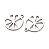 Hollow 304 Stainless Steel Pendants STAS-C176-04P-2