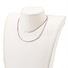 Natural Amethyst Beaded Necklaces NJEW-JN03315-01-5