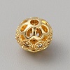 Brass Cubic Zirconia Beads KK-WH0081-07A-G-1