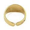 Ion Plating(IP) 304 Stainless Steel Open Cuff Rings for Women RJEW-A044-01E-G-3