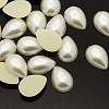 ABS Plastic Imitation Pearl Cabochons MACR-F032-10x14mm-22-1