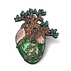 Organ Tree Heart Shape Alloy Brooches JEWB-I032-21EB-1