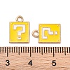 Alloy Enamel Charms ENAM-Q001-08G-01-3