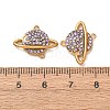 304 Stainless Steel Rhinestone Connector Charms STAS-L318-22G-4