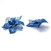 Plastic Glitter Artificial Flower HJEW-R124-02-3