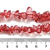 Transparent Crackle Glass Beads Strands GLAA-U004-01I-4