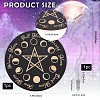 CREATCABIN DIY Star Pattern Pendulum Board Dowsing Divination Making Kit DIY-CN0002-36-2
