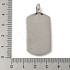 316 Surgical Stainless Steel Pendants STAS-Z073-75AS-04-3