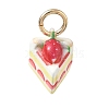 Spray Painted Brass Charms KK-CBAEB58-02C-1