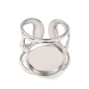 304 Stainless Steel Cuff Ring Components SA-CBA76C4-02P-04-2