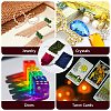 4Pcs 4 Colors Rectangle Velvet Drawstring Pouches TP-CN0001-35A-4