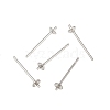 Tarnish Resistant 304 Stainless Steel Stud Earring Findings STAS-Q036-1-4