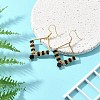 Glass Seed Braided Rhombus Dangle Earrings EJEW-MZ00082-3