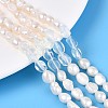 Opalite Nuggets & Cultured Freshwater Pearl Beads Strands PEAR-N023-01A-18-1