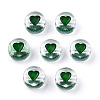 Transparent Acrylic Enamel Beads MACR-N008-60F-3