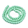 Opaque Solid Color Imitation Jade Glass Beads Strands EGLA-A044-P8mm-D14-2