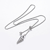 Adjustable 304 Stainless Steel Lariat Necklaces NJEW-L453-38A-1