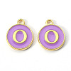 Golden Plated Alloy Enamel Charms LS-X-ENAM-S118-10O-1