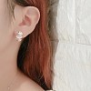925 Sterling Silver Stud Earrings EJEW-BB60048-2
