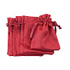 10Pcs Brocade Good Luck Fortune Drawstring Gift Blessing Bags PAAG-TADJ0001-01G-2