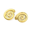 Ion Plating(IP) 304 Stainless Steel Spiral Stud Earrings EJEW-K295-18G-2