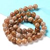 Natural Flower Agate Beads Strands G-B044-A01-02-3