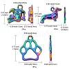 8pcs 3 Styles Alloy Pendants FIND-FS0002-19-4
