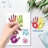 8 Sheets 8 Styles Rainbow Color PVC Waterproof Wall Stickers DIY-WH0345-095-3
