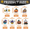 Beadthoven 21Pcs 7 Style Halloween Alloy Enamel Pendant ENAM-BT0001-16-10