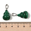 Synthetic Malachite Pendants G-B127-03P-07-3