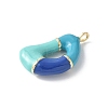 Brass Enamel Pendants KK-E093-03G-D-01-2