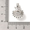 Brass Micro Pave Cubic Zirconia Pendants KK-B122-01B-P-3