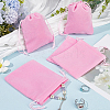 Beebeecraft 20Pcs Velvet Jewelry Drawstring Gift Bags ABAG-BBC0001-14D-4