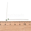Brass Micro Pave Cubic Zirconia Stud Earring Findings CU-CBA4618-01P-05-3