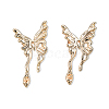 Brass Stud Earring Findings KK-N232-429LG-A-2