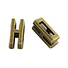 Tibetan Style Alloy Letter Slide Charms TIBEB-Q055-08AB-NR-1