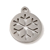 Non-Tarnish Christmas 201 Stainless Steel Charms STAS-E217-03P-1