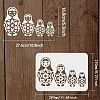 Large Plastic Reusable Drawing Painting Stencils Templates DIY-WH0202-447-2