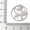 201 Stainless Steel Pendants STAS-G366-02P-07-3