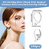 100Pcs 316L Surgical Stainless Steel Leverback Earring Findings STAS-BBC0010-61S-2