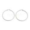 Non-Tarnish Ring 304 Stainless Steel Hoop Earrings for Women Men EJEW-B049-01I-P-1