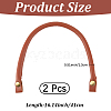 2Pcs PU Imitation Leather Bag Handles DIY-CL0001-62B-2