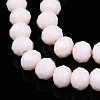 Opaque Solid Color Glass Beads Strands EGLA-A034-P6mm-D33-4